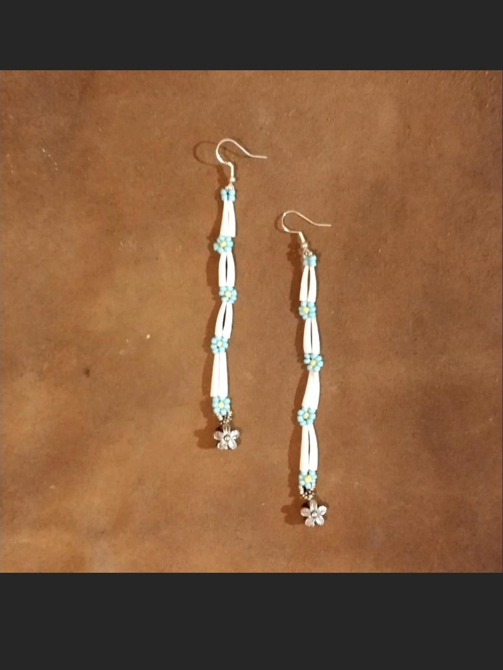 Native American Dentalium Shell Earrings* Native Made